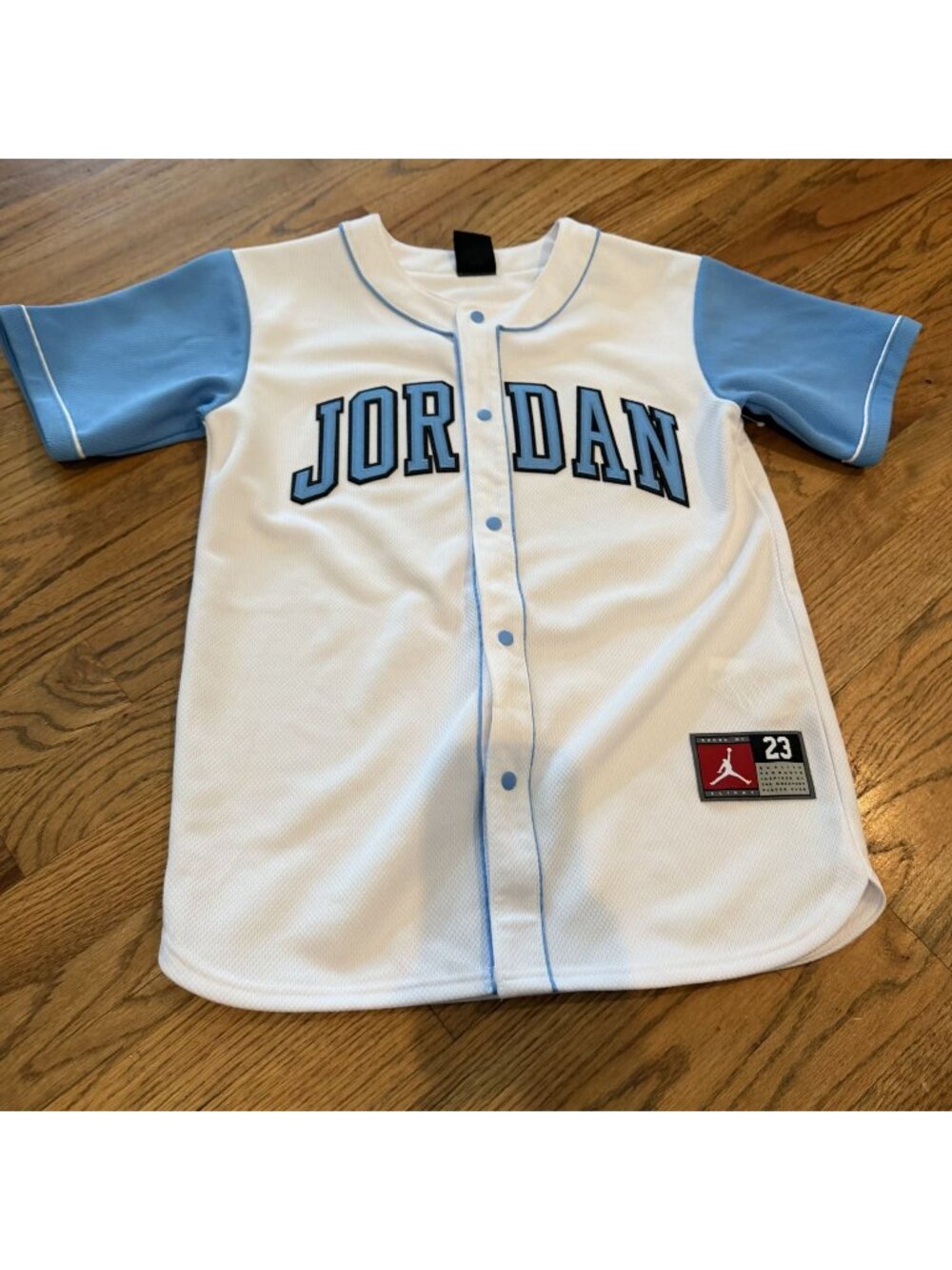 Nike Jordan Boys Blue White 23 Jersey Medium 10-12 years